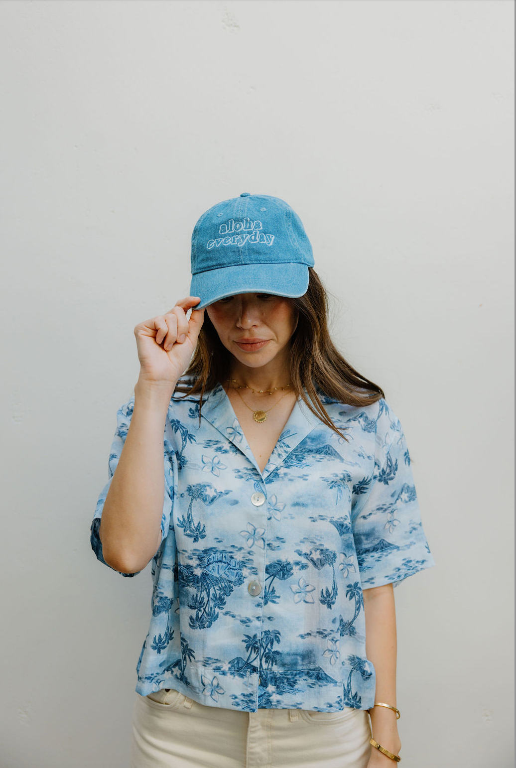 Baseball cap styled for everyday wear