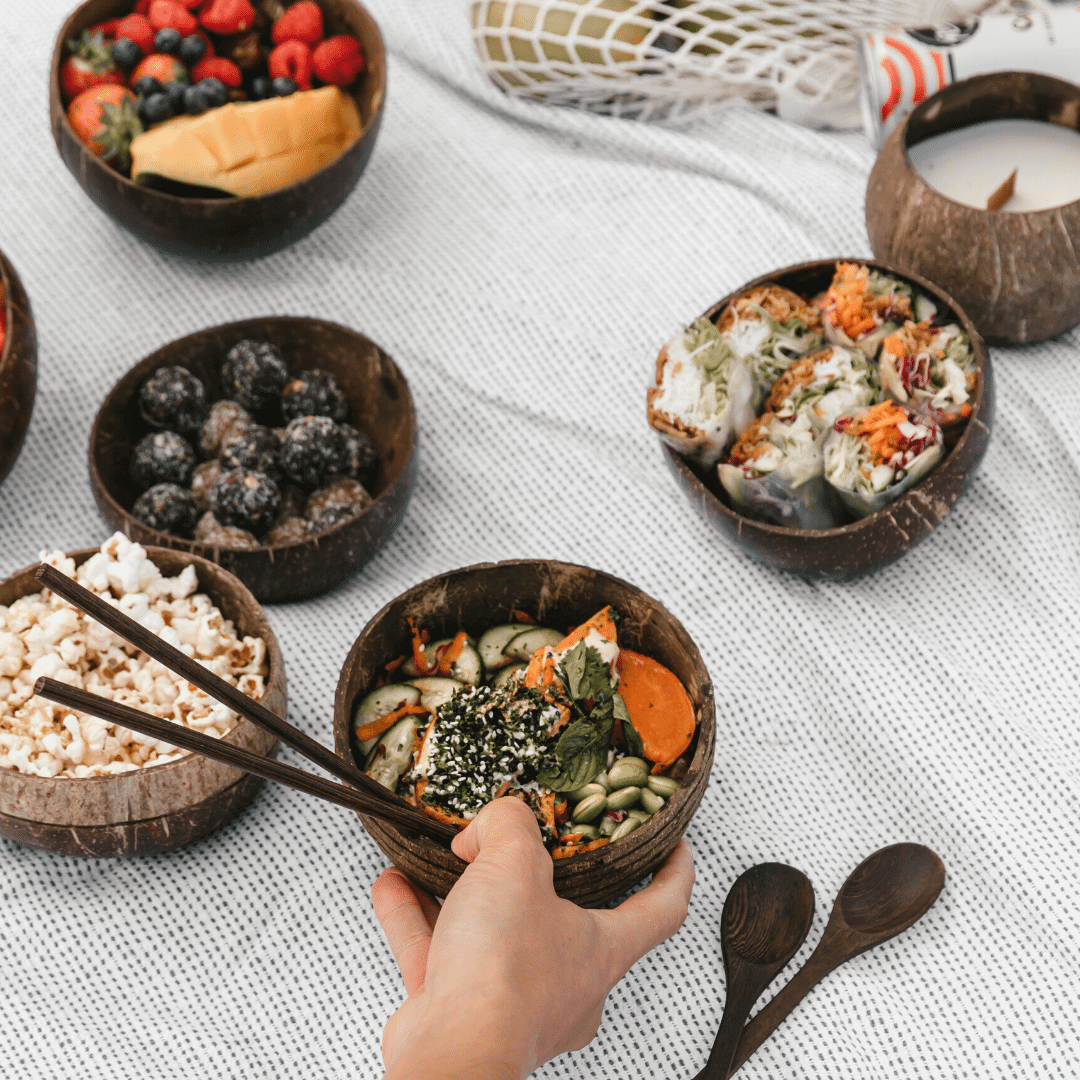 Wooden Reusable Lunch Utensil Sets