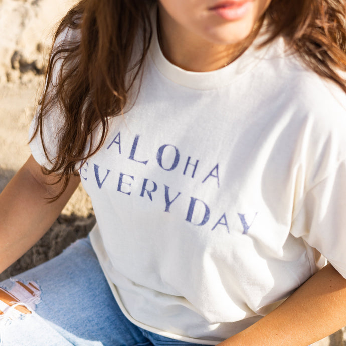 Aloha Everyday Stamped T-Shirt Vintage