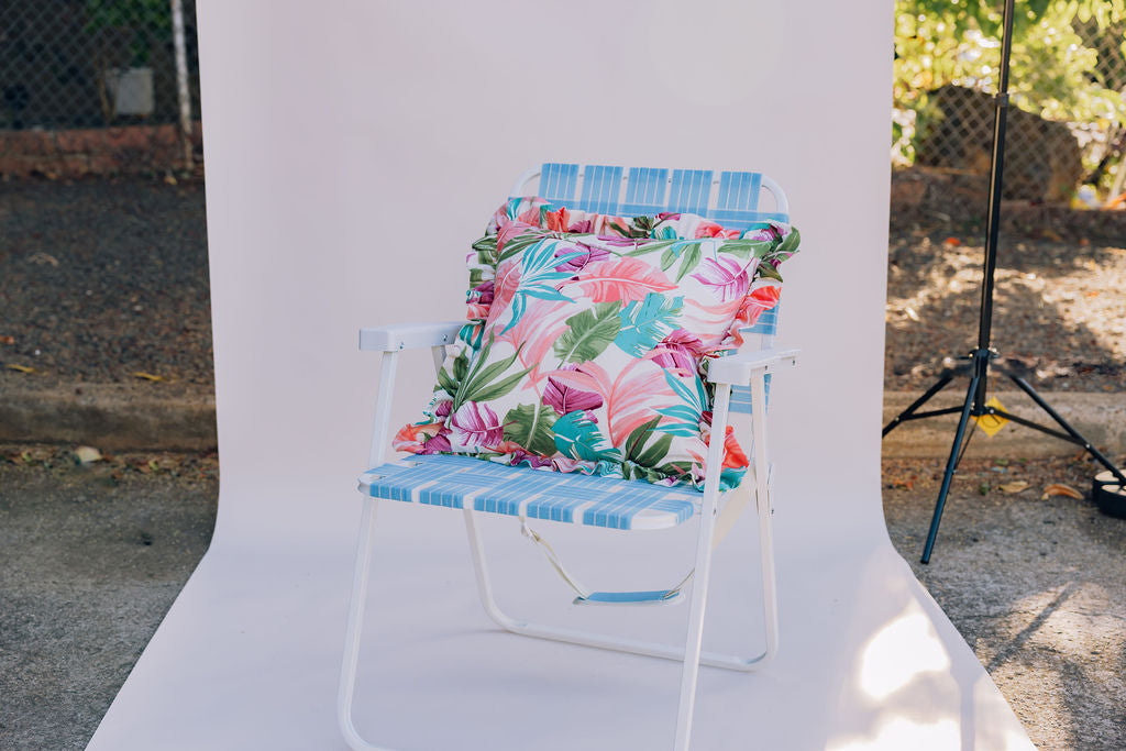 Palm Springs Tropical Ruffle Pillow