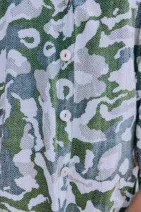 Camouflage Oversized Cover Up Shirt