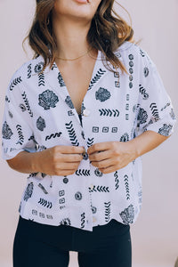 Seashell Button Up Shirt