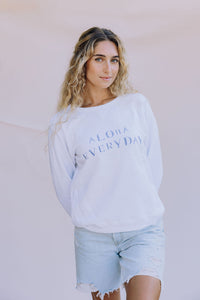 White Aloha Everyday Sweatshirt