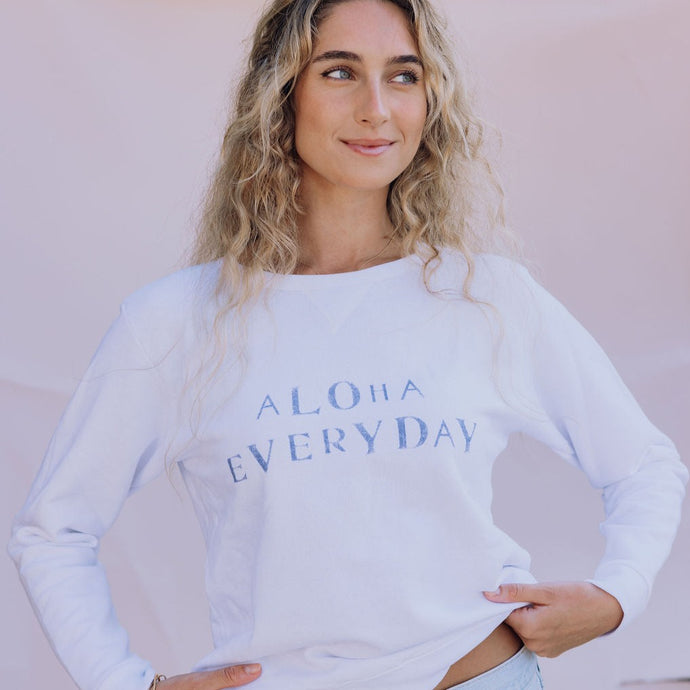 Aloha Everyday Stamped Sweatshirt