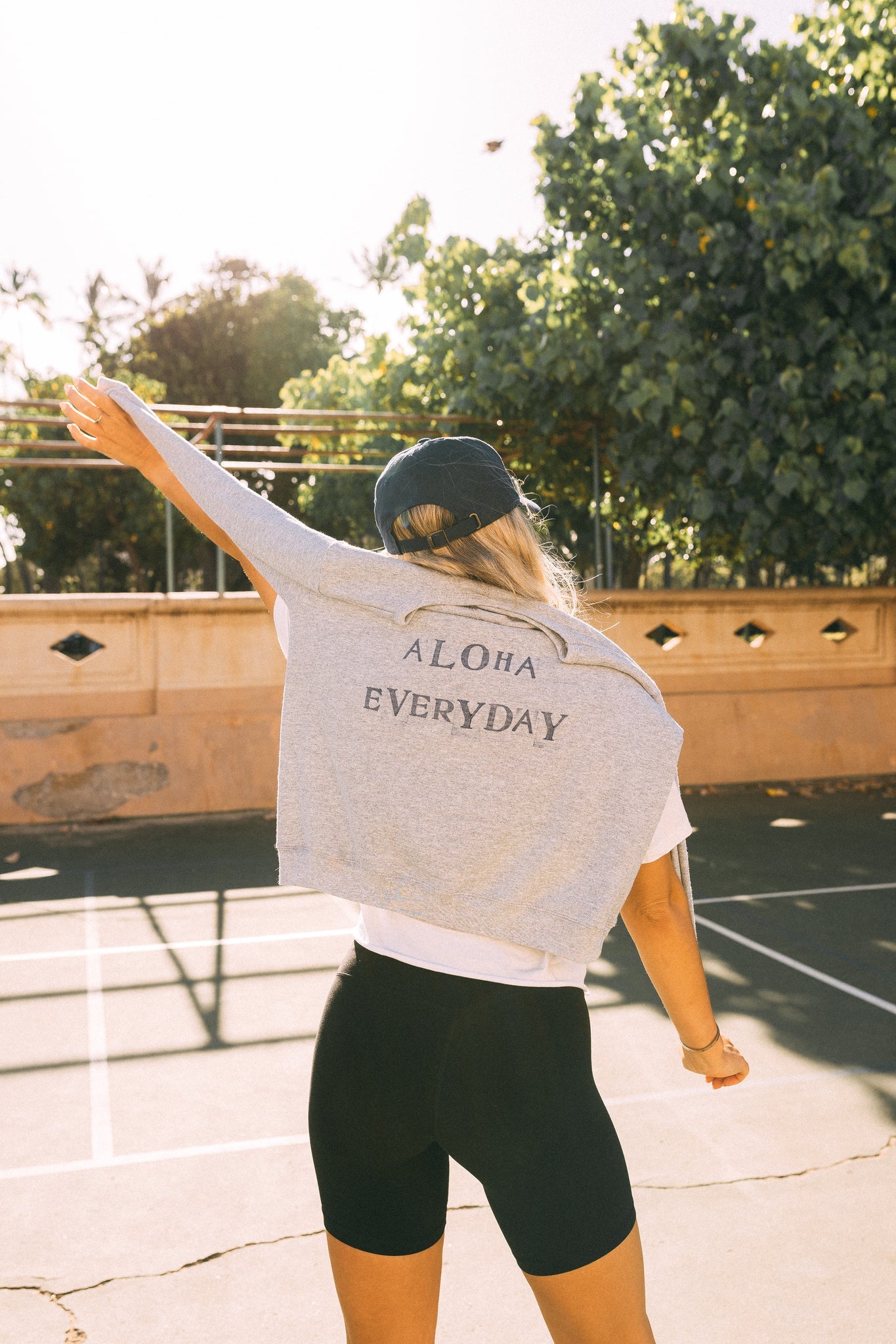 Grey aloha everyday sweatshirt