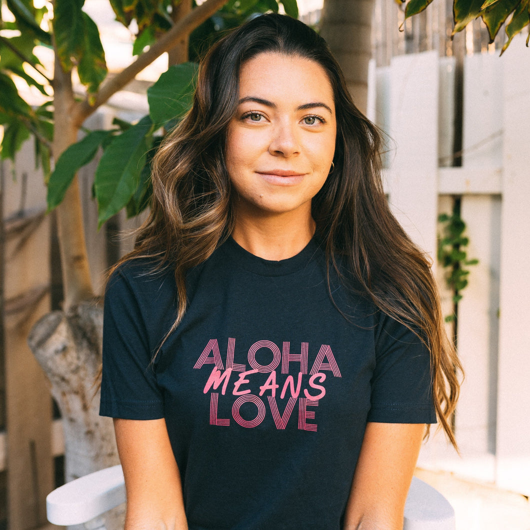 Aloha Means Tee - Navy