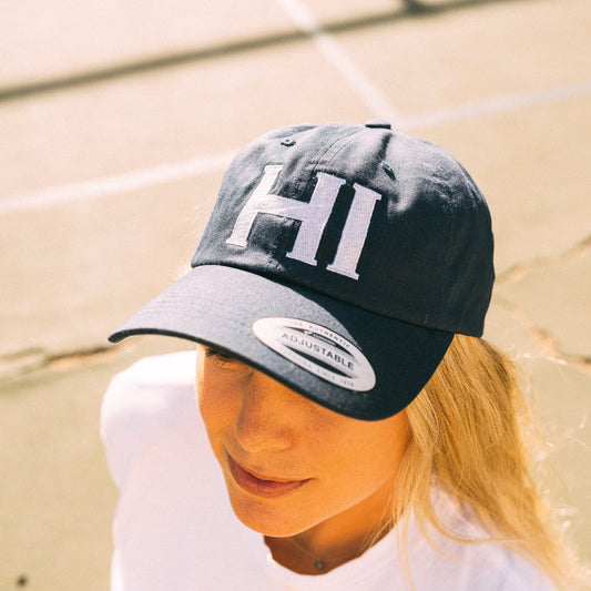 HI Embroidered Navy Dad Cap