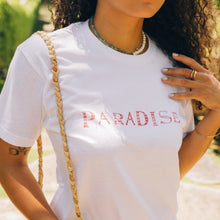 Paradise Stamped Cotton T-Shirt
